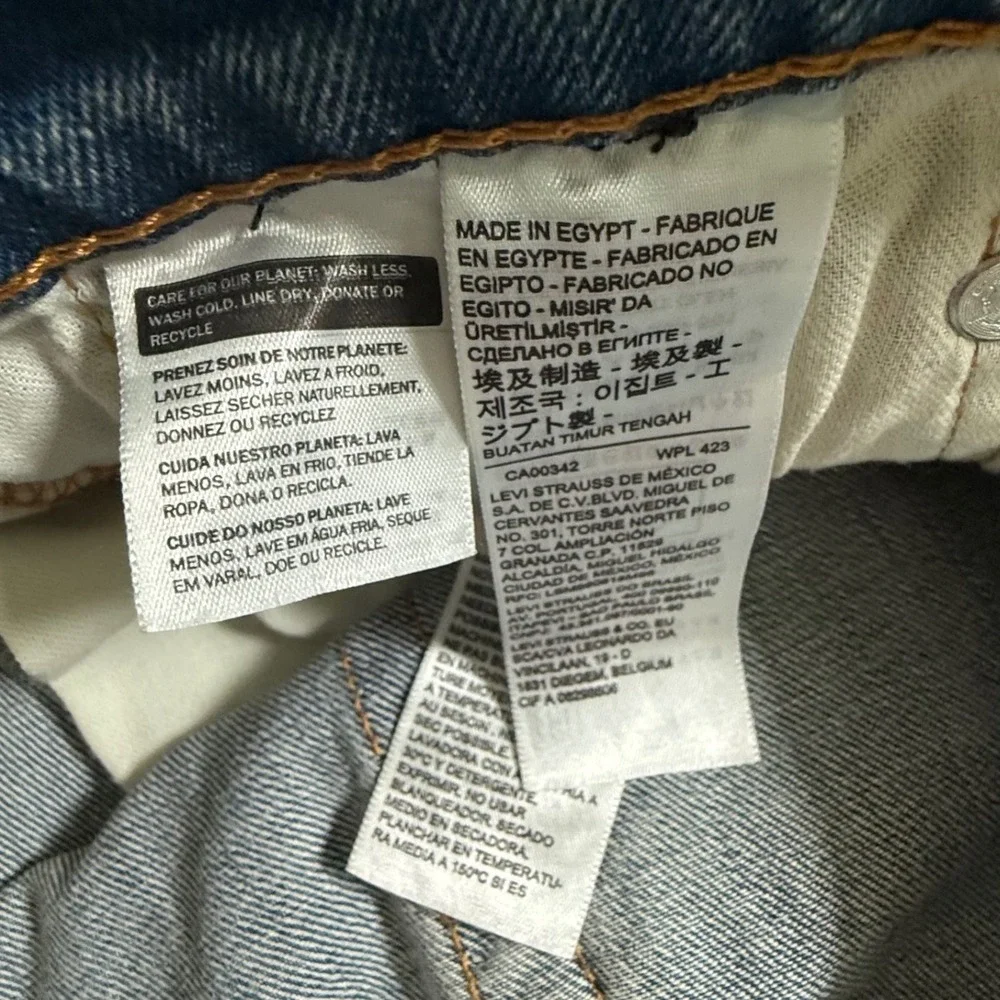 Levis 550 Relaxed Fit Big and Tall Stretch Jeans Blue 52x29 Medium Wash NEW